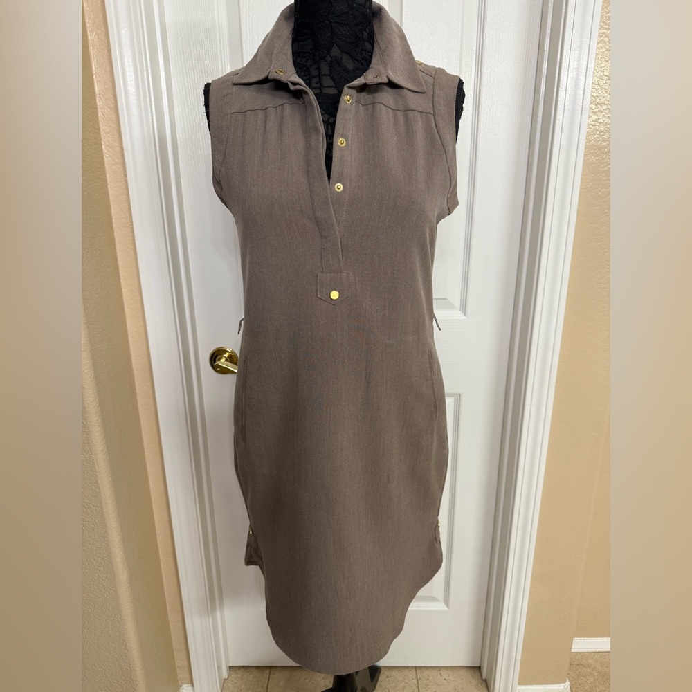 Sharagano Brown Midi Dress